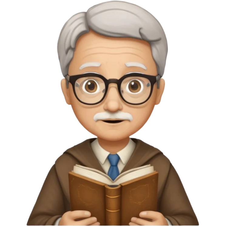 The wise librarian emoji