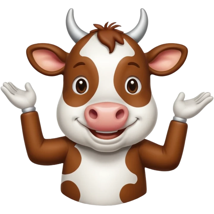 Dancing cow emoji