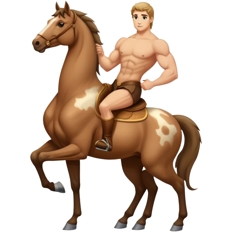 centaur with upper body of a man and lower body of a horse emoji