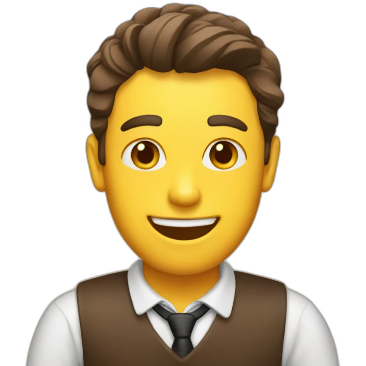 Chat dans café emoji