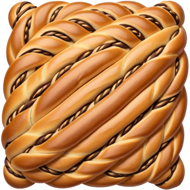 sweet romanian bread with cacao lines emoji