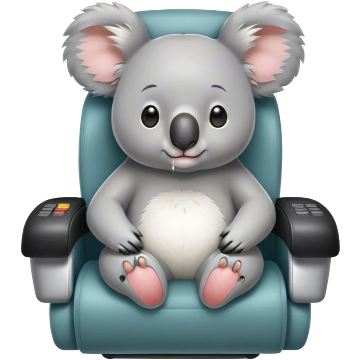 Koala in massage chair emoji