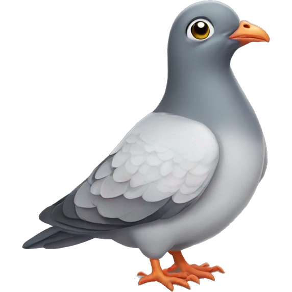 Pigeon going to bed emoji