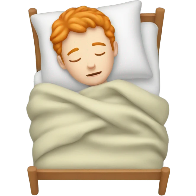 Ginger boy sleeping emoji