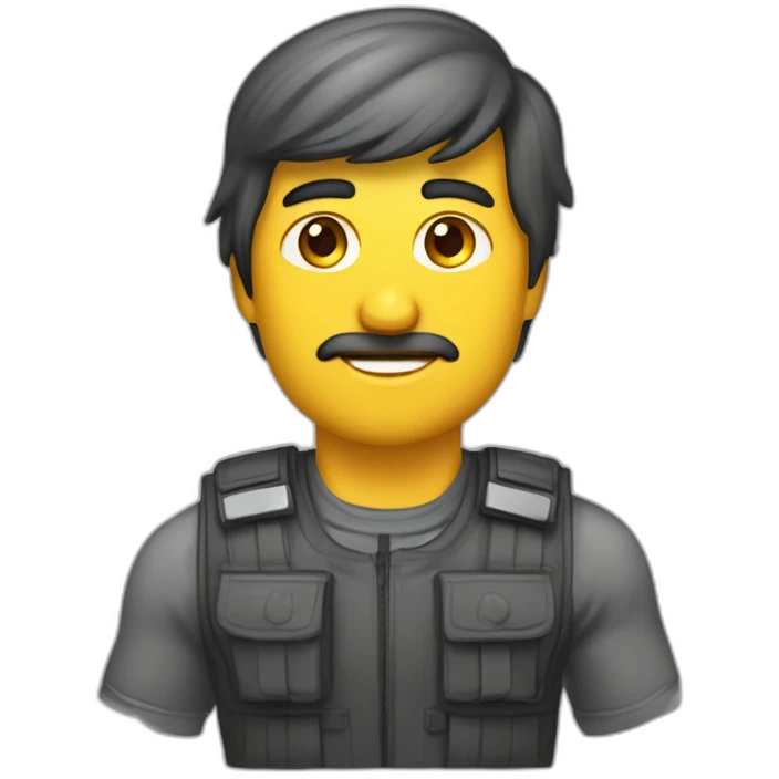 Собака джек Рассел в бронежилеті з прапором України  emoji