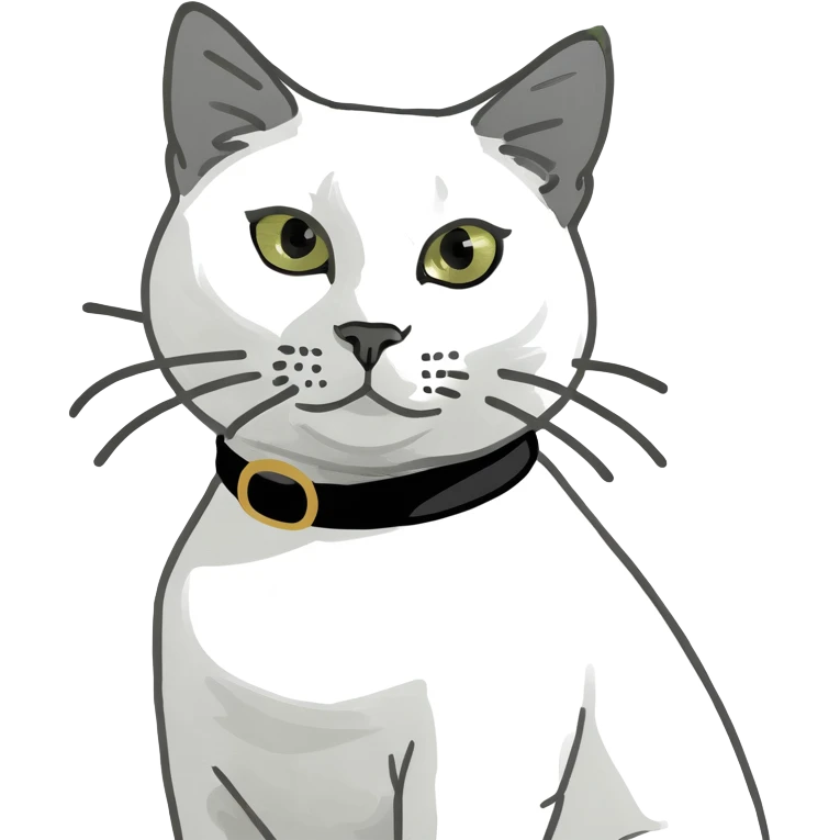 Cat wearing a fionika emoji