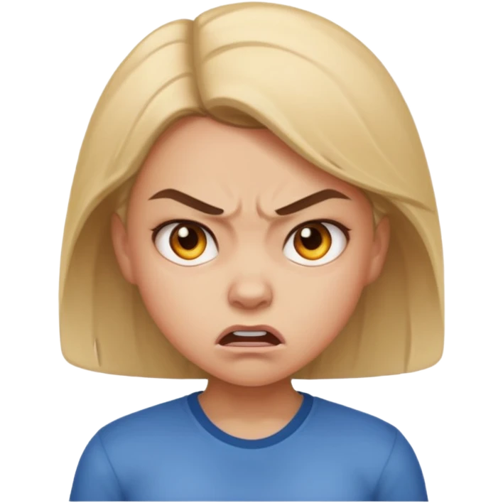 aggressive girl emoji