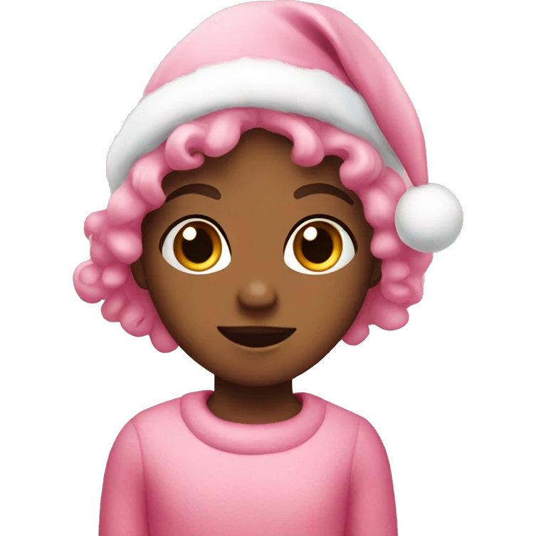 Christmas cute and pink  emoji