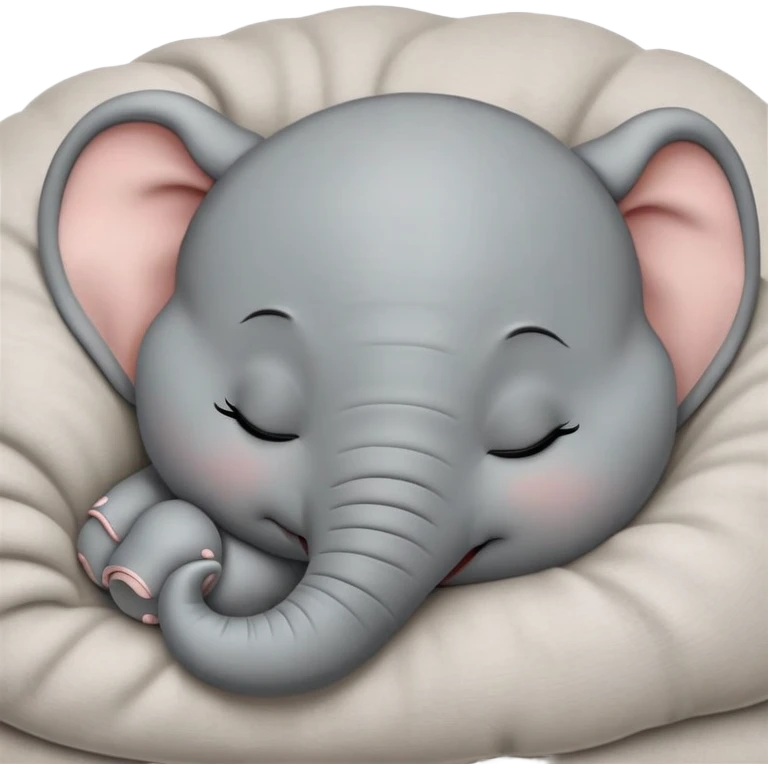 meme-worthy-cute-sleeping-baby-elephant-portrait-emoji,-head-resting-peacefully-with-a-contented-smile,-showcasing-a-delightfully-tiny-build-and-a-luxuriously-soft-gray-hide,-eyes-shut-in-a-serene,-restful-nap,-simplified emoji