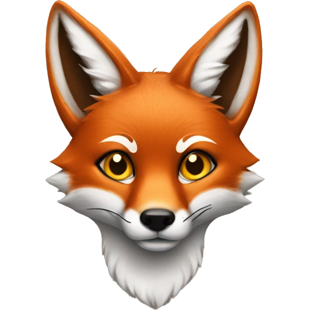 Fox with ear piercings  emoji