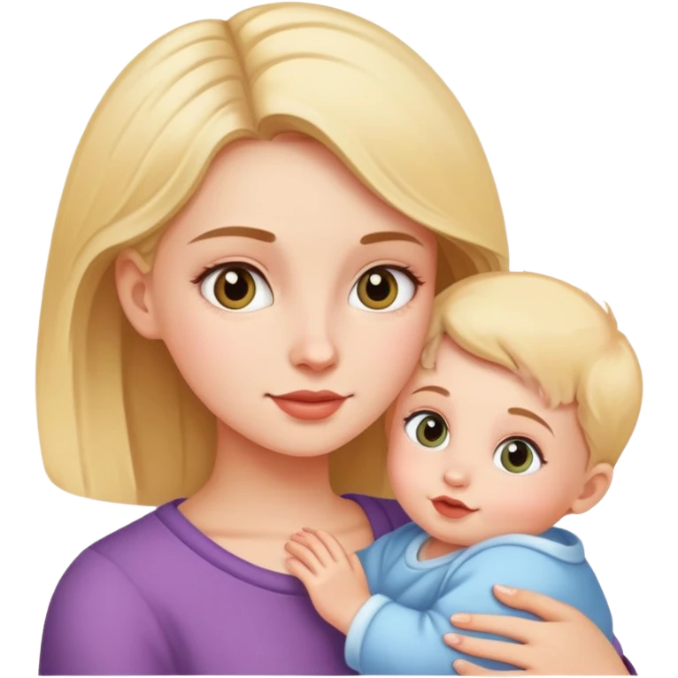 A girl who has a baby  emoji