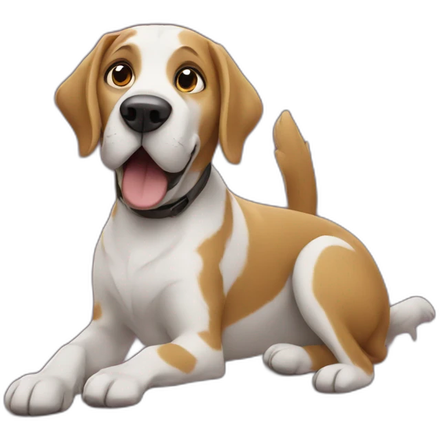 Dog directing movie emoji