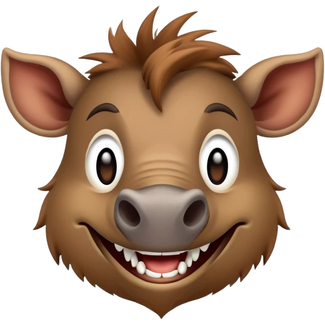 Warthog smile emoji