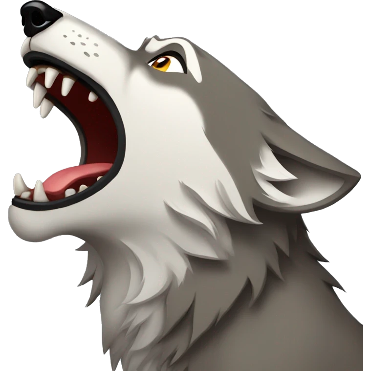 Wolf howling  emoji