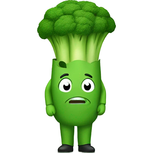 Man in broccoli costume  emoji