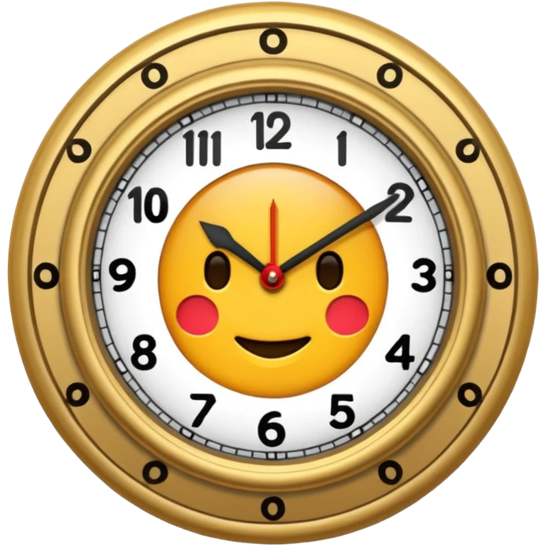 Un reloj sonando al estilo andrez garza emoji