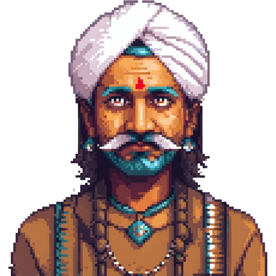 Jethalal character as an emoji, mustached Indian man with expressive face emoji