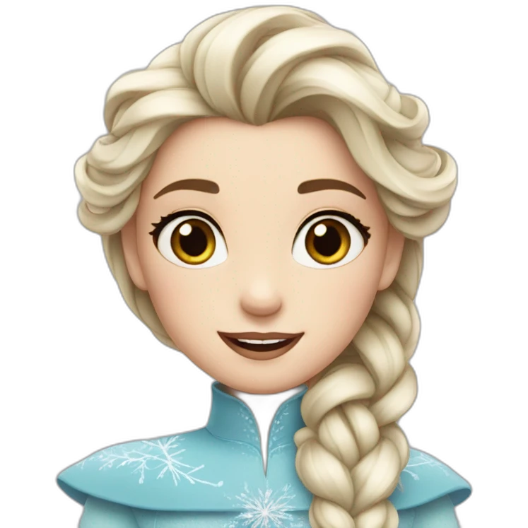 Barbe girl Elsa emoji