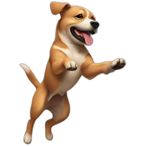Dog doing a backflip  emoji