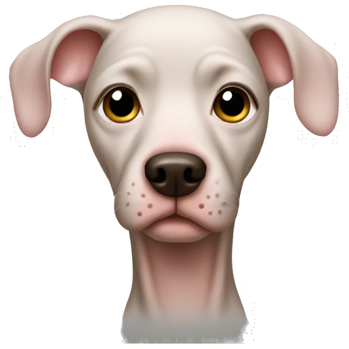 hairless dog emoji