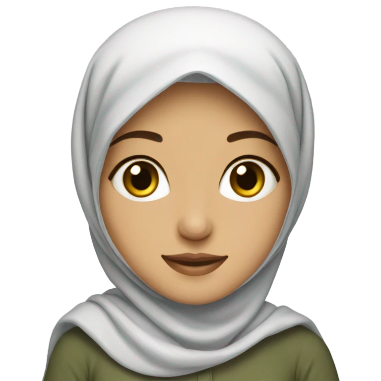 Muslim Pakistani girl with pretty hijab emoji