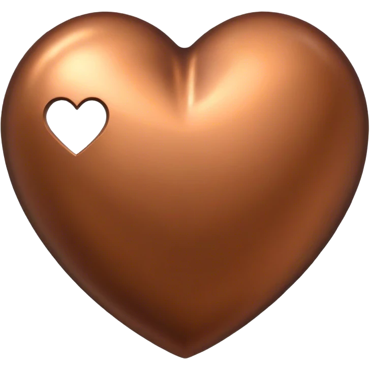 bronze heart emoji