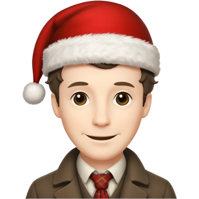  sherlock holmes BBC with a xmas hat emoji