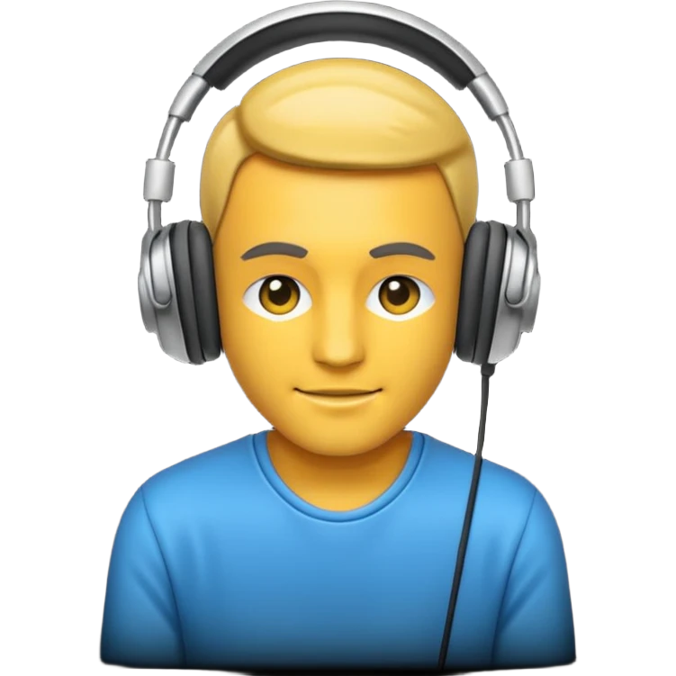DJ with headphones emoji