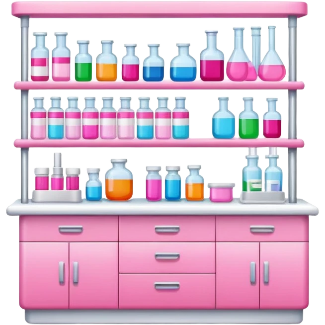 pink laboratory pharmacy emoji