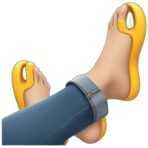 feet with headsphones emoji