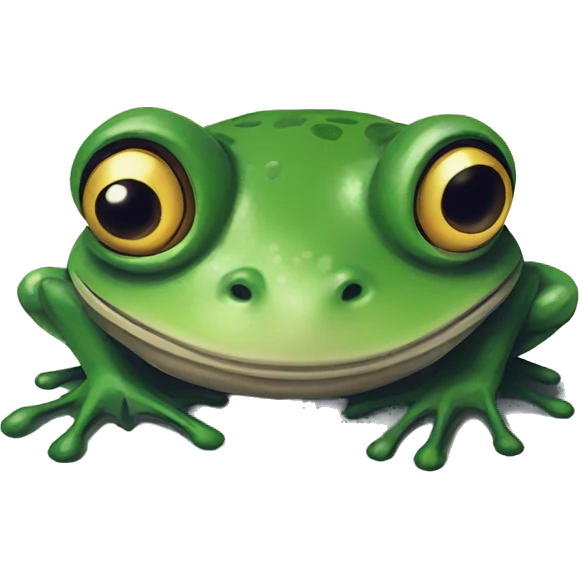 frog drawing in sketchbook emoji