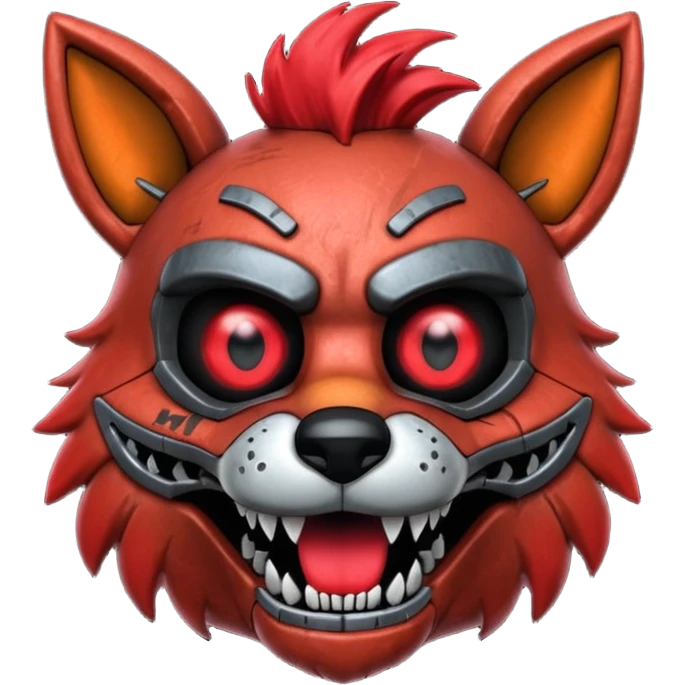 The head of Foxy of five nights at Freddy emoji