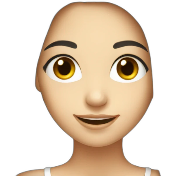 Smiling-elegant-girl-with-dark-longhair emoji