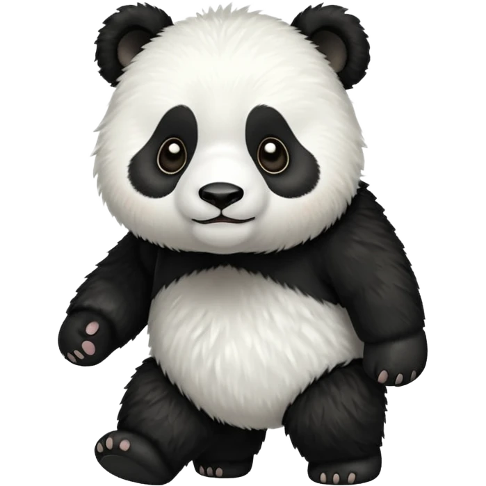 PANDA WALKING WITH FOUR LEGS WIHTOUT ANY BAMBOO STICK emoji