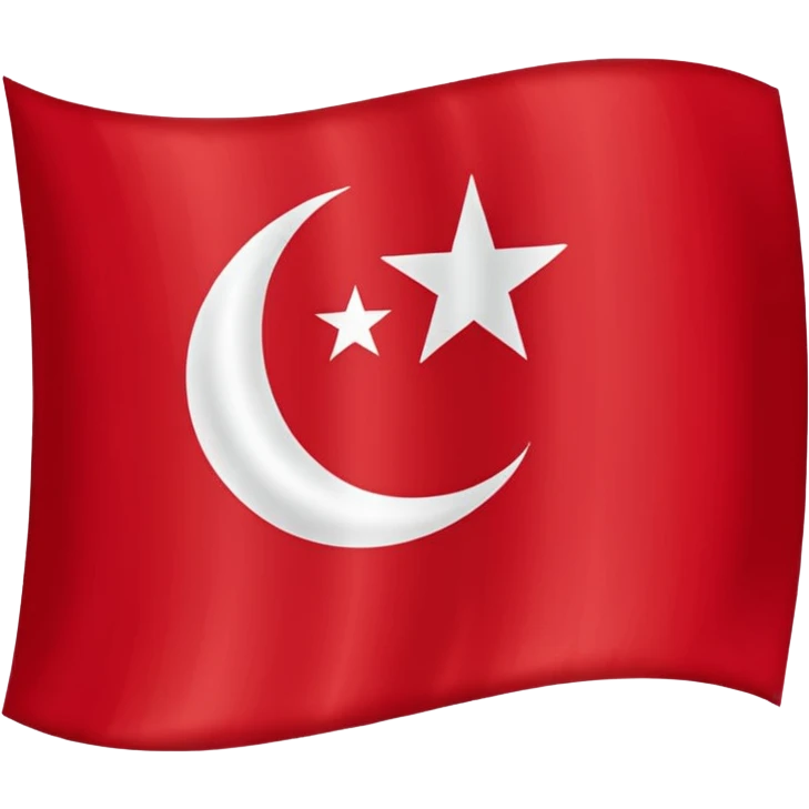 Flag of the Ottoman Empire 1453 emoji