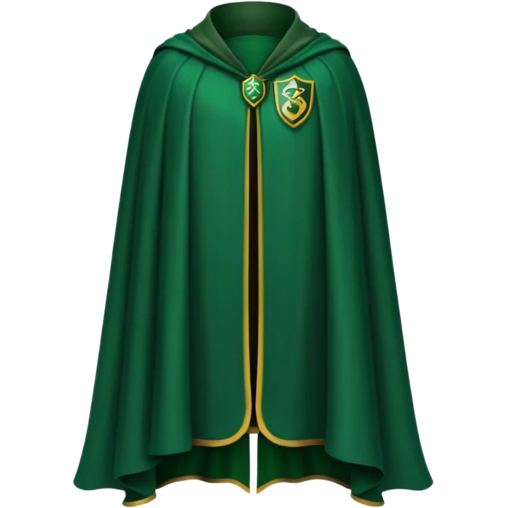 Quidditch cape slytherin emoji