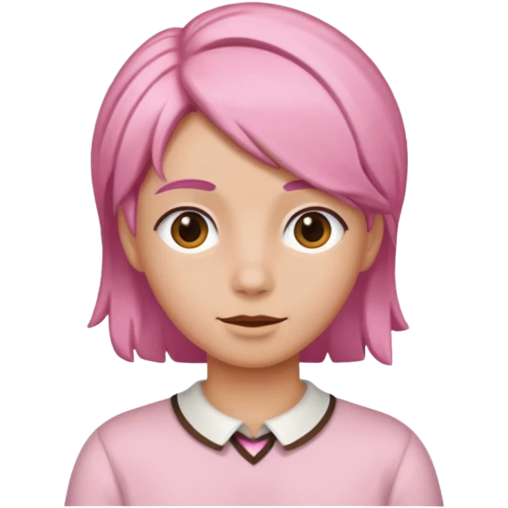 Neopolitan coloured hair emoji