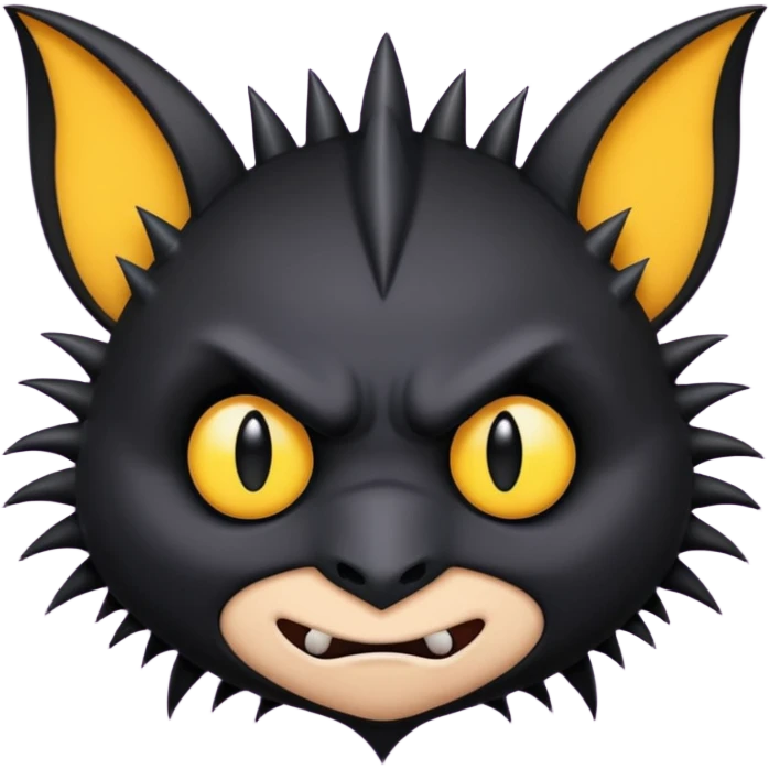 bat with emo style emoji