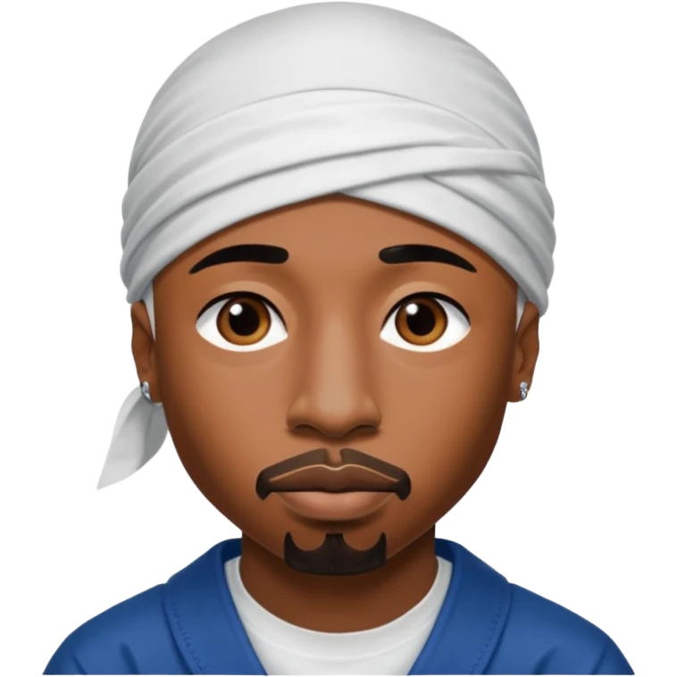 2Pac only face and durage emoji