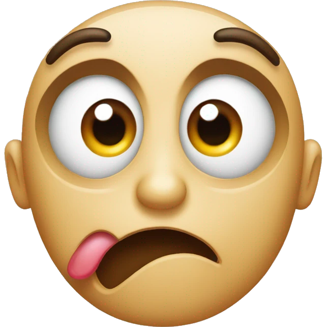 Face emoji with the word oh for the mouth emoji