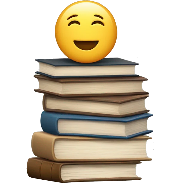 neutral stack of books emoji