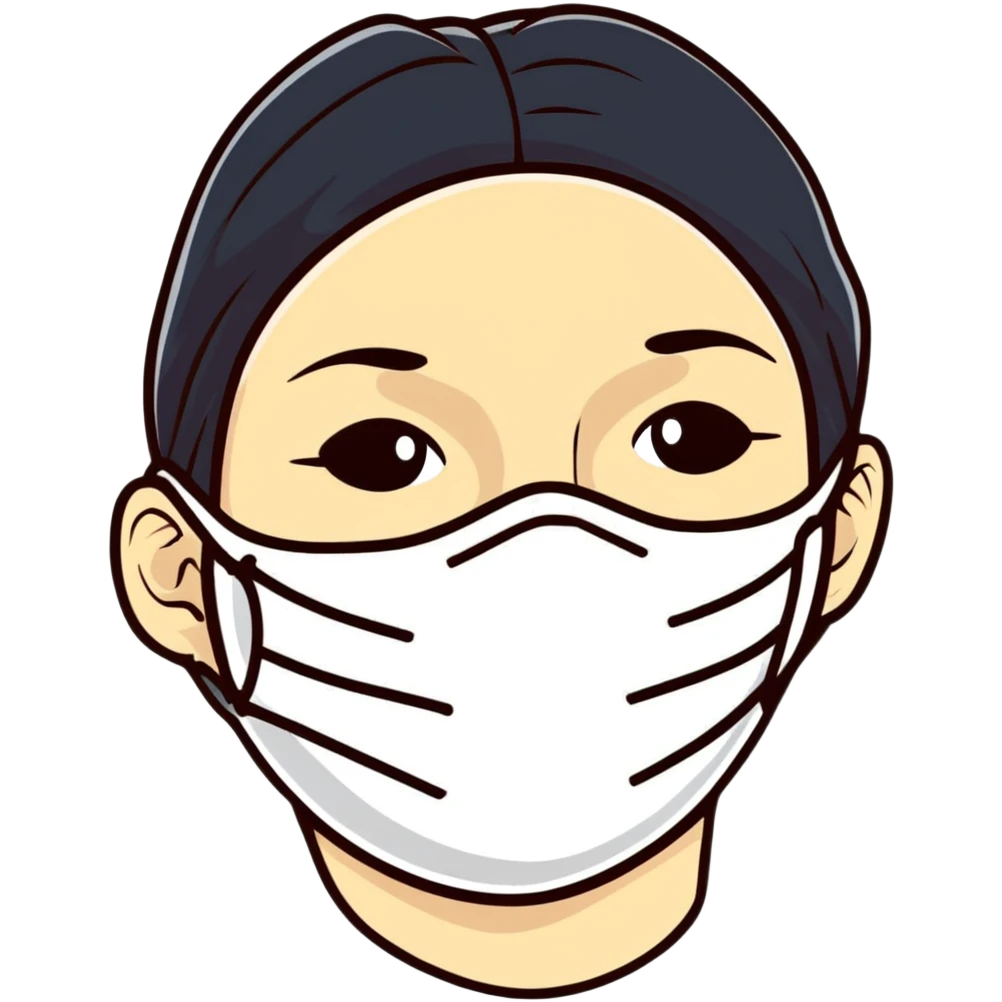 sheet face mask with serum emoji