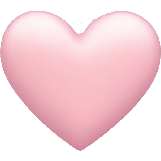Pastel pink heart  emoji