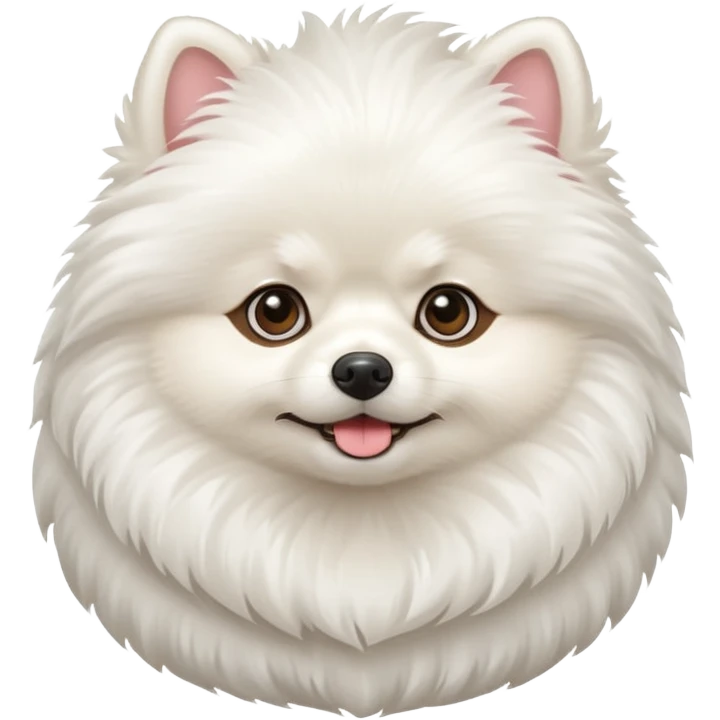 White pomerania  emoji