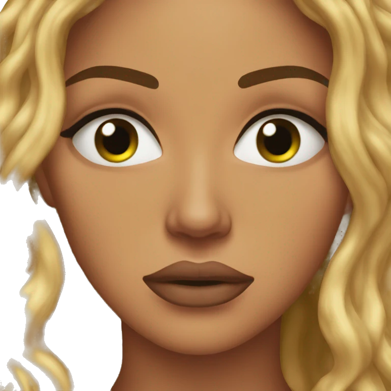 Beyoncé crying, upset emoji