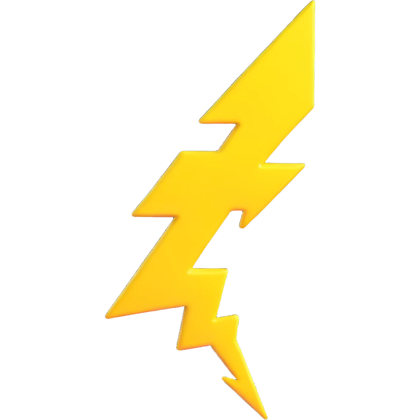 yellow lightning bolt emoji