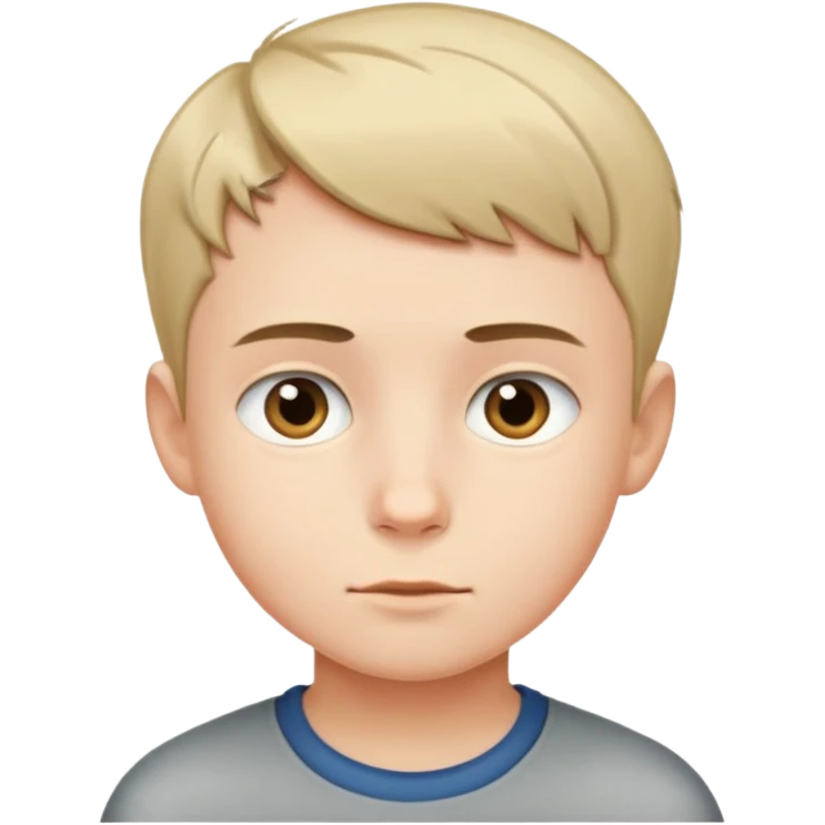 boy with very short hair emoji