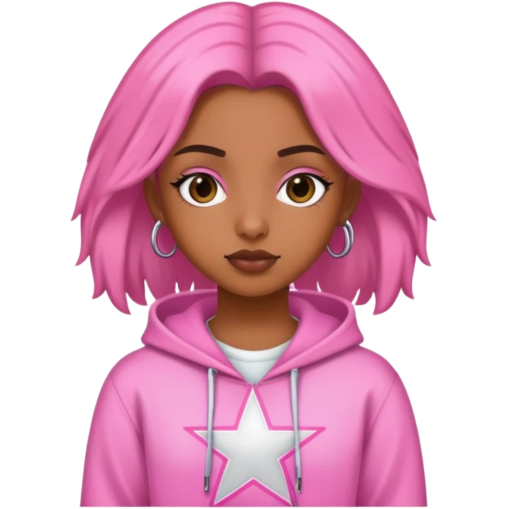 y2k pink rockstar brown girl emoji