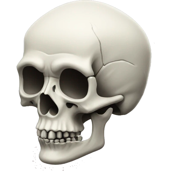 skull crane modern emoji