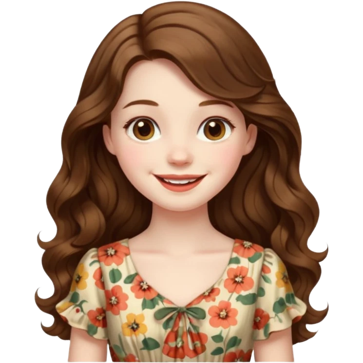 vintage girl emoji
